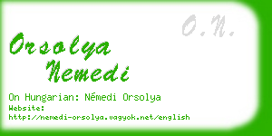 orsolya nemedi business card