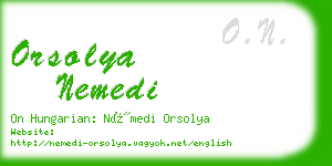 orsolya nemedi business card